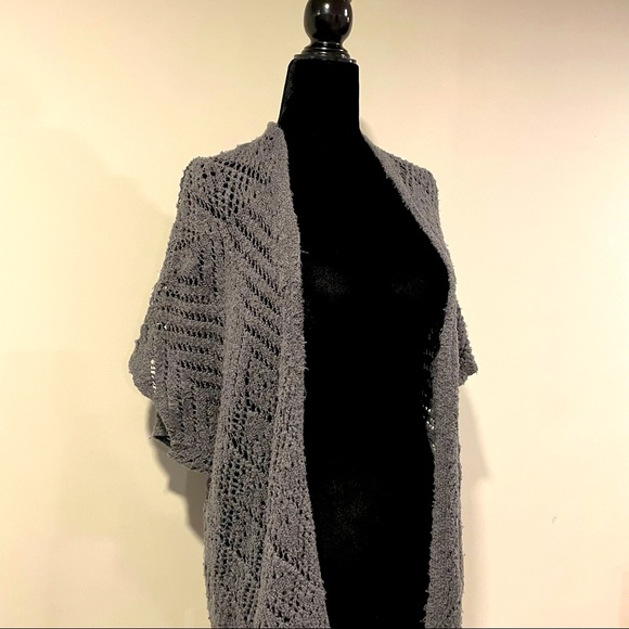 Hollister Grey Knit Cardigan Sweater - Sweet - Picture 5 of 9